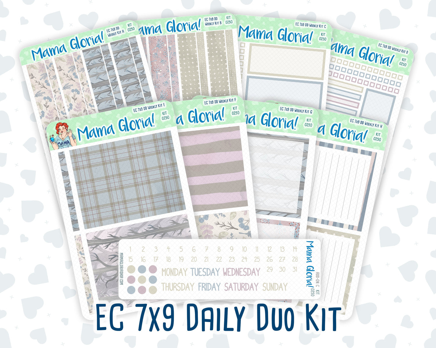 Kit 0250 - 7x9 - Daily Duo - Weekly Kit - Quiet January