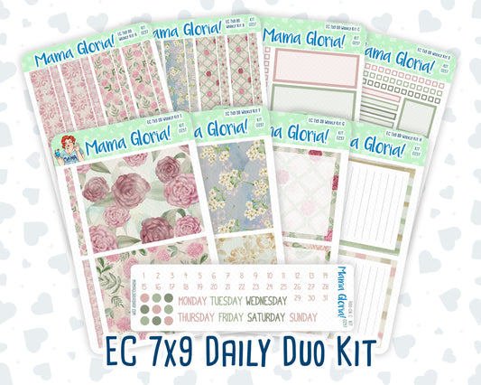 Kit 0257 - 7x9 - Daily Duo - Weekly Kit - March - Blush Garden