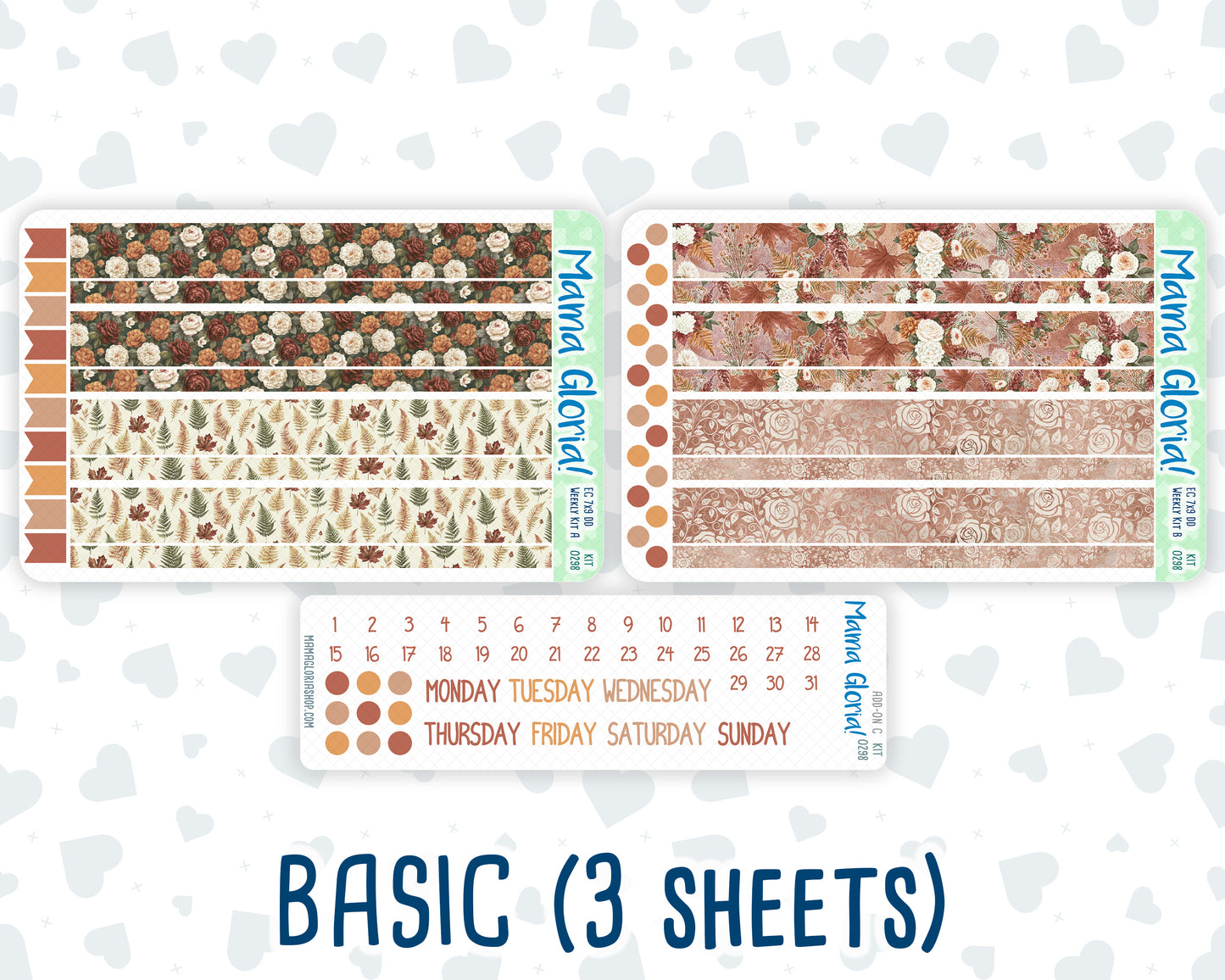 Kit 0298 - 7x9 - Daily Duo - Weekly Kit - October - Velvet Bloom