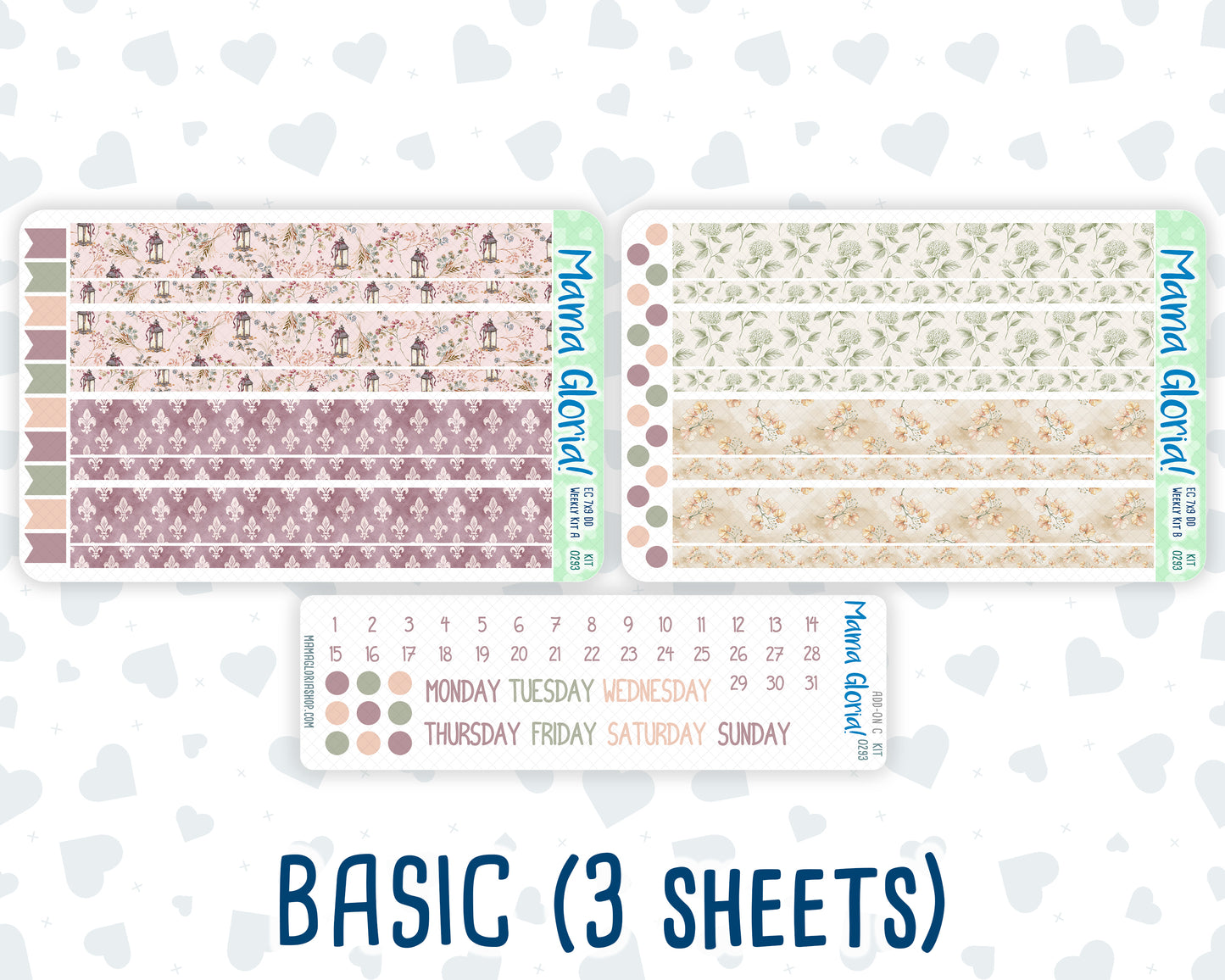 Kit 0293 - 7x9 - Daily Duo - Weekly Kit - September - Fleur de Provence