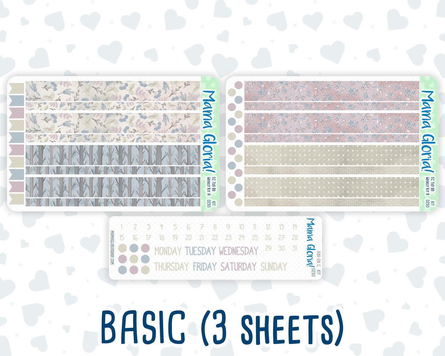 Kit 0250 - 7x9 - Daily Duo - Weekly Kit - Quiet January