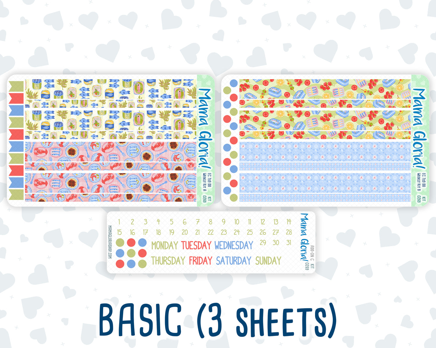 Kit 0269 - 7x9 - Daily Duo - Weekly Kit - June - Dolce Mare