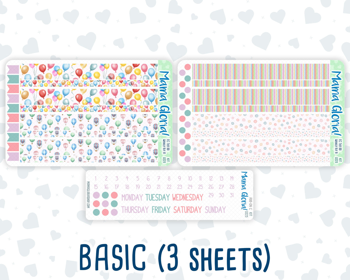 Kit 0225 - 7x9 - Daily Duo - Weekly Kit - July - Carnival Joy