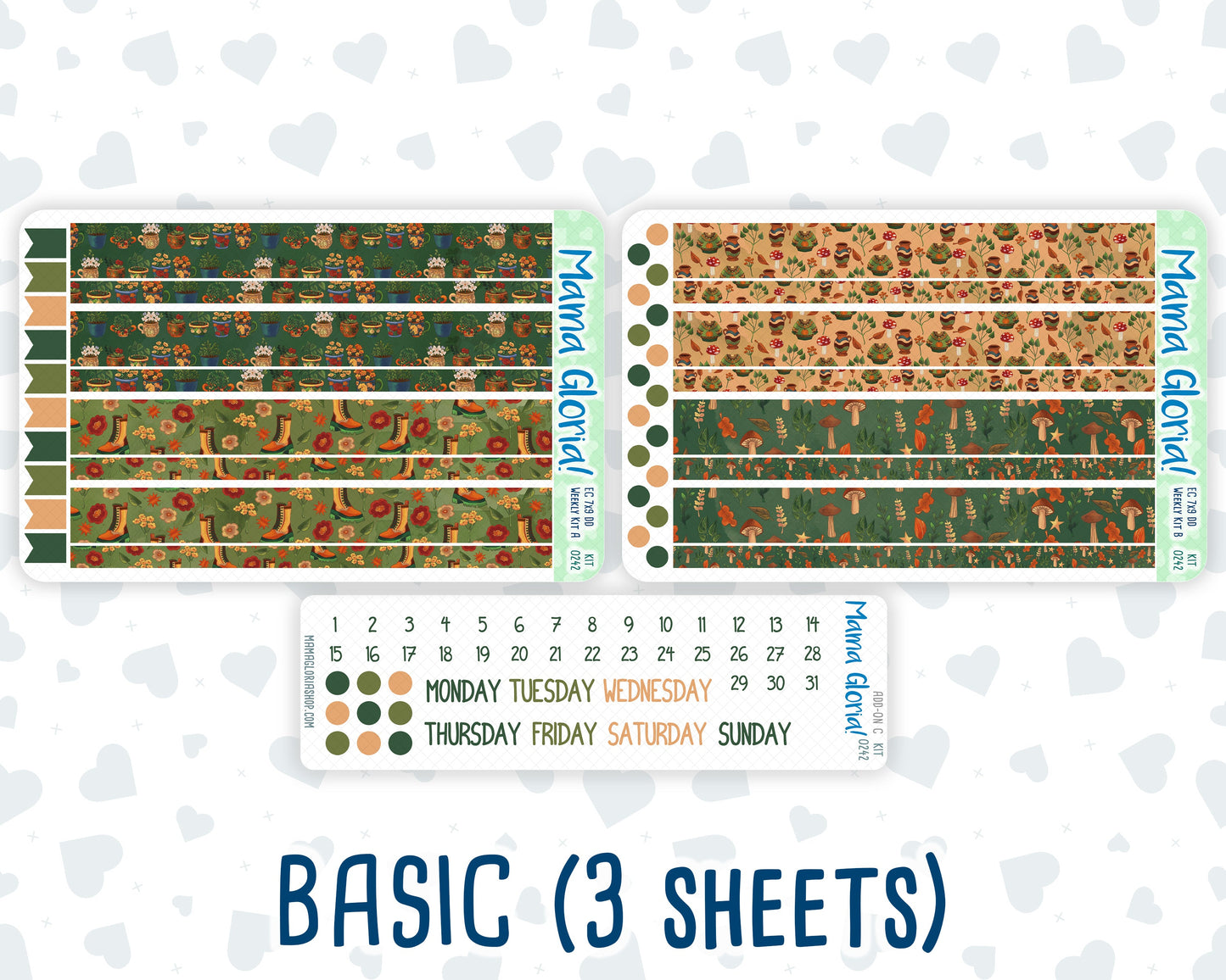 Kit 0242 - 7x9 - Daily Duo - Weekly Kit - November - Cottage Autumn