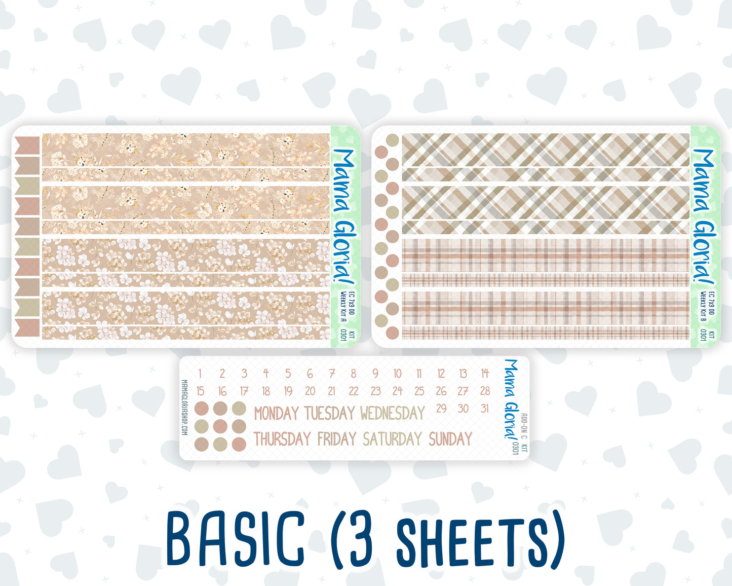 Kit 0301 - 7x9 - Daily Duo - Weekly Kit - November - Sunday Comfort