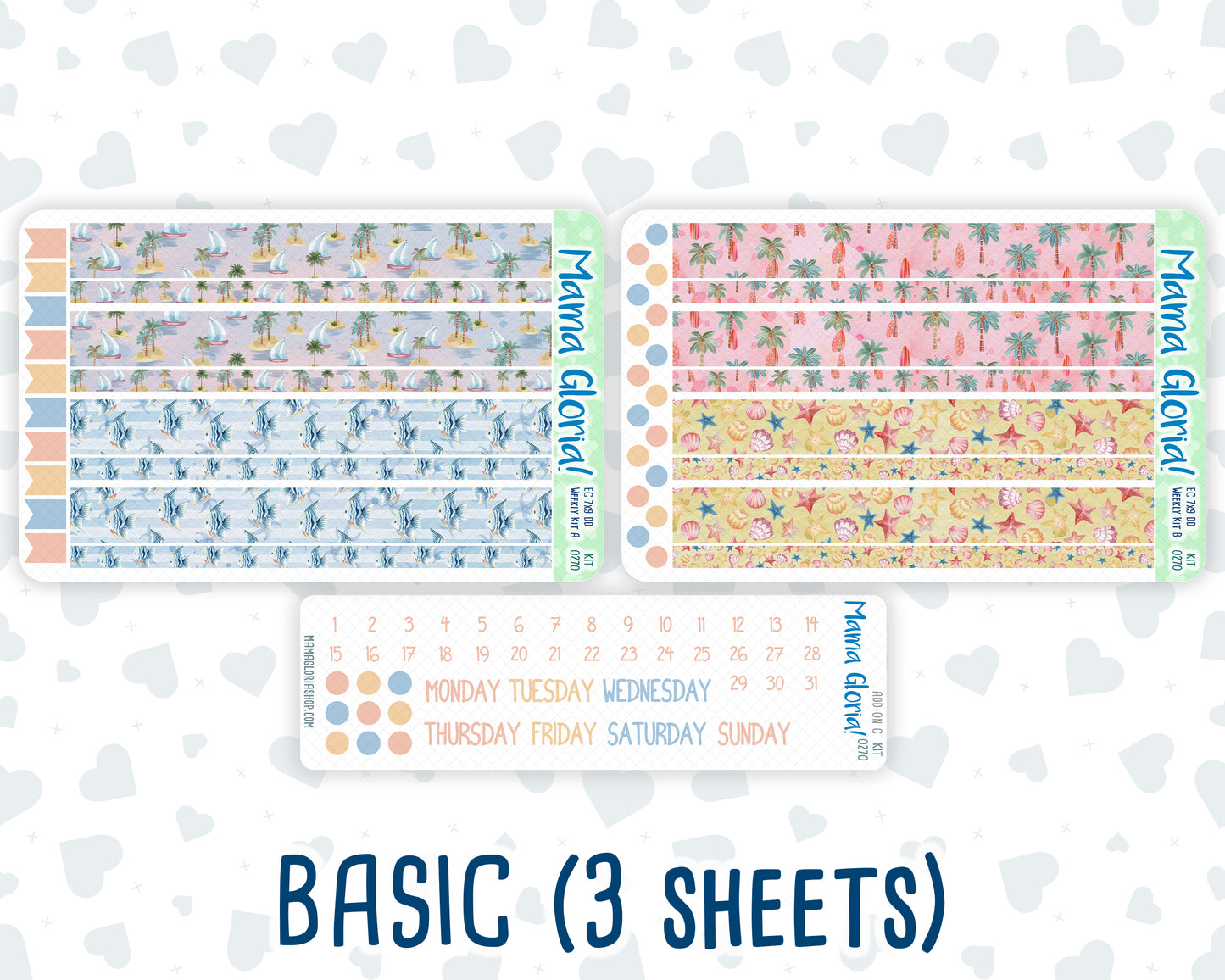 Kit 0270 - 7x9 - Daily Duo - Weekly Kit - June - Beachside Bliss