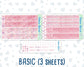 Kit 0253 - 7x9 - Daily Duo - Weekly Kit - February - Rosy Daydreams