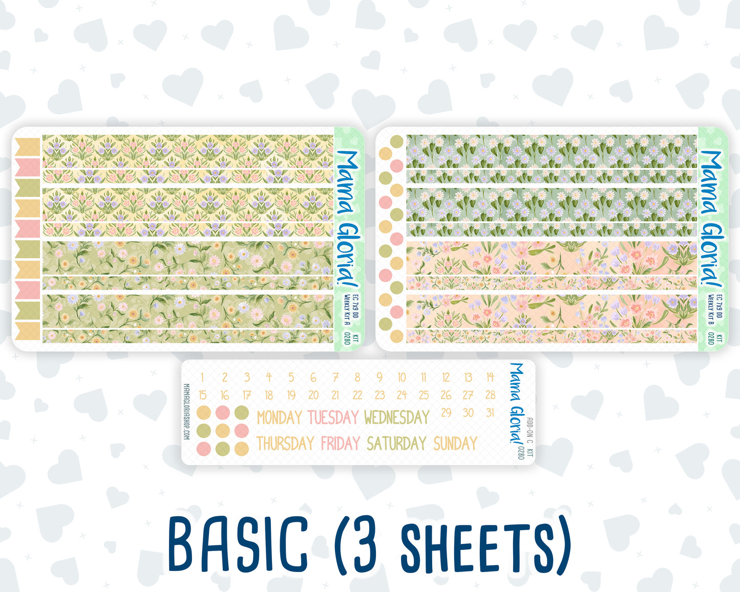 Kit 0280 - 7x9 - Daily Duo - Weekly Kit - Half Past Six In August