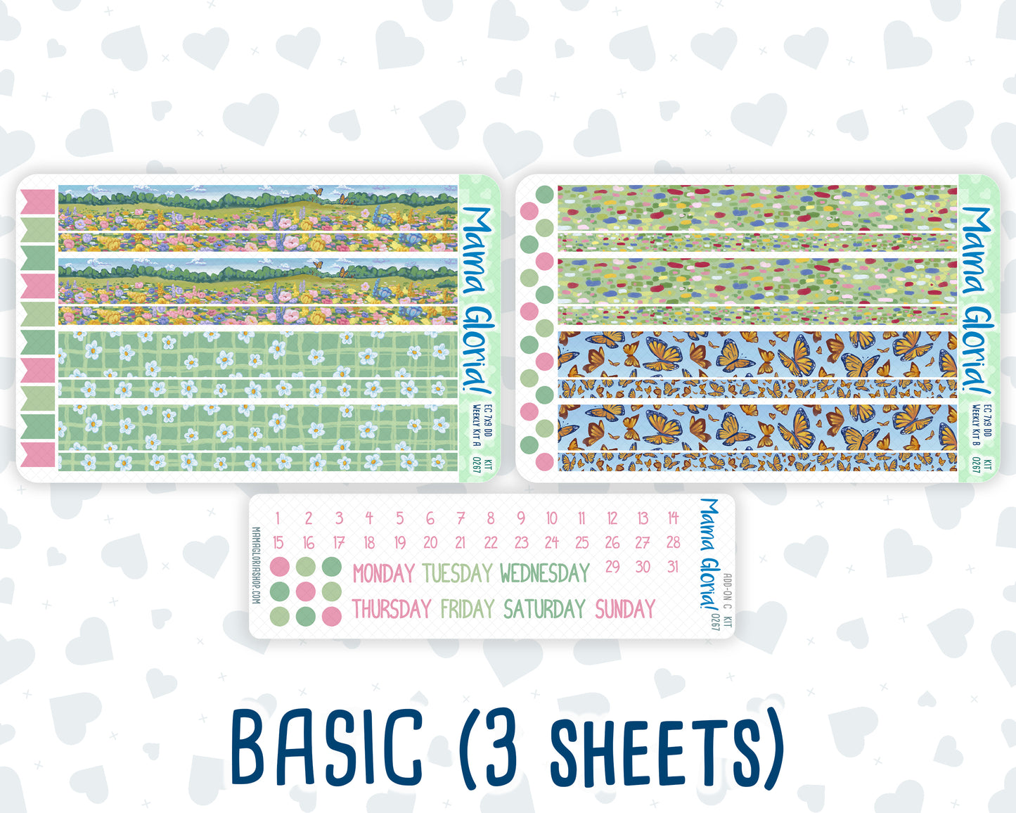 Kit 0267 - 7x9 - Daily Duo - Weekly Kit - May - Flowers For Mama
