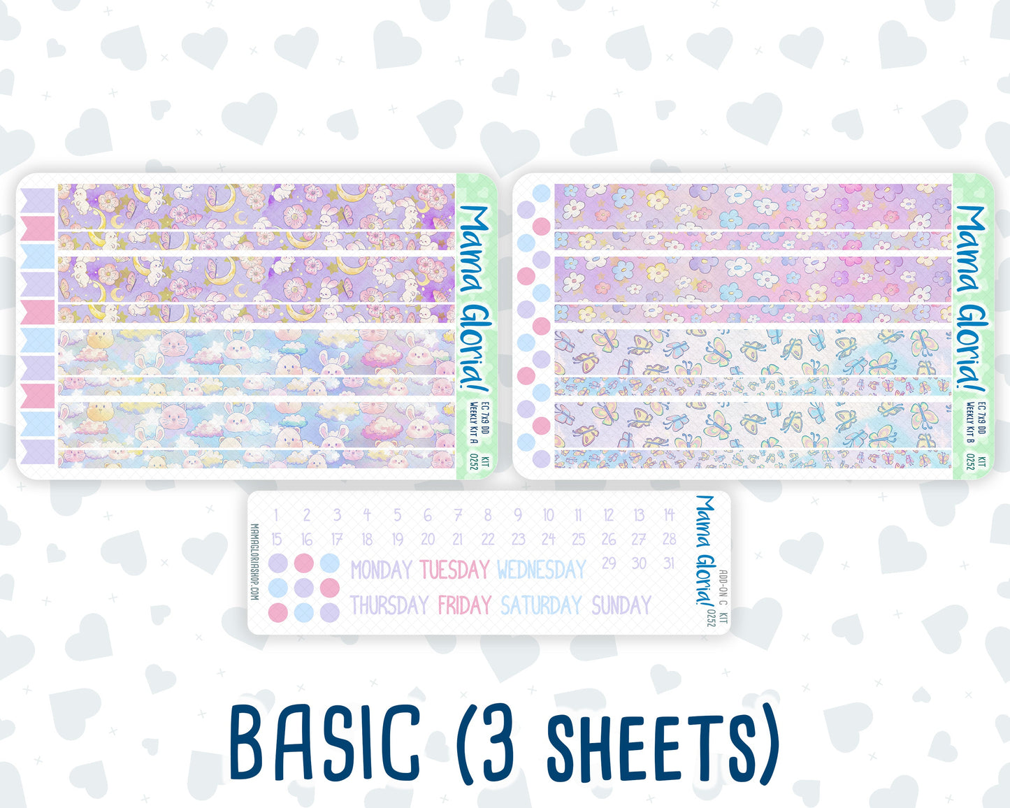 Kit 0252 - 7x9 - Daily Duo - Weekly Kit - February - Tokyo Candy Cloud
