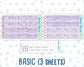 Kit 0263 - 7x9 - Daily Duo - Weekly Kit - April - Lavender Drift