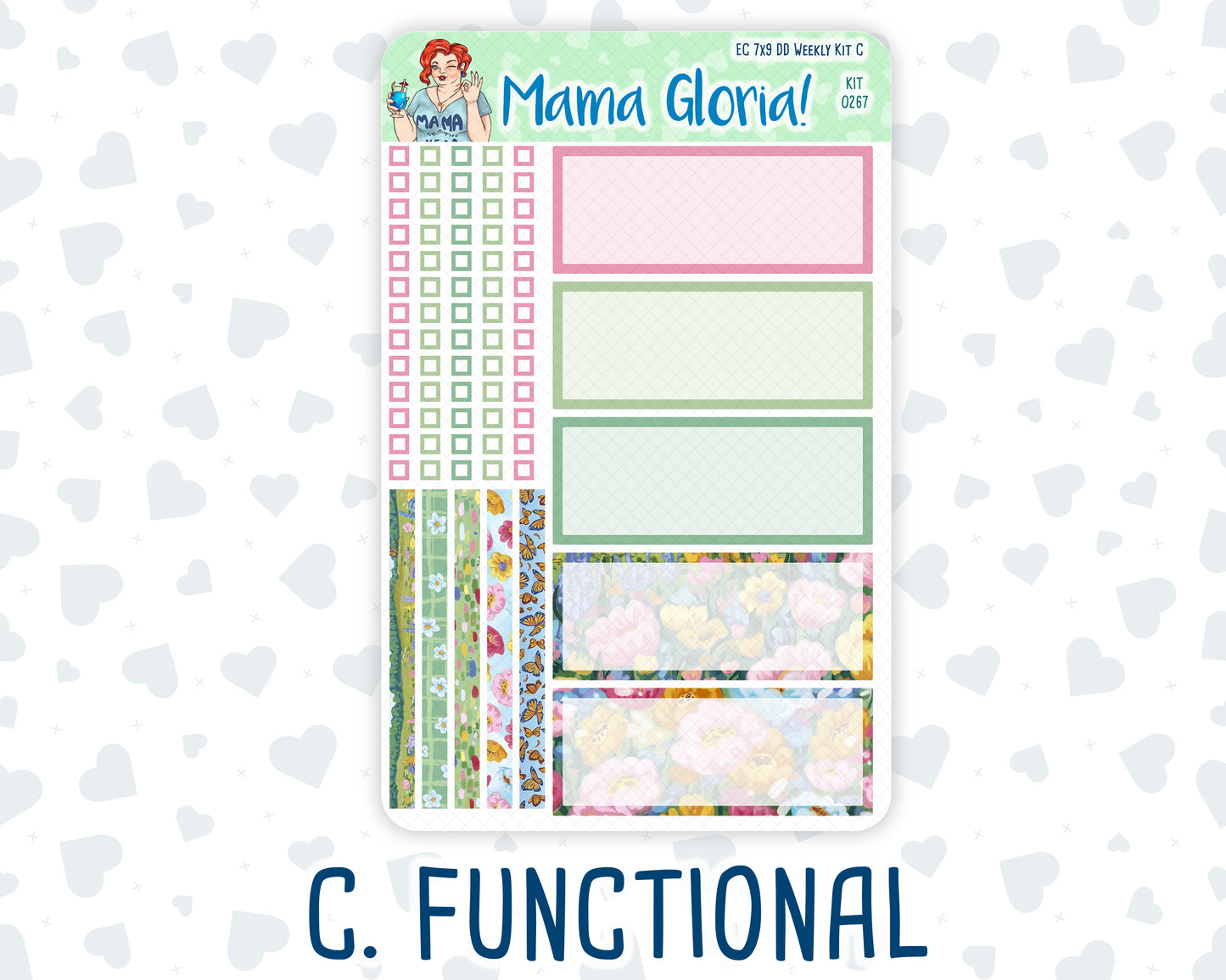Kit 0267 - 7x9 - Daily Duo - Weekly Kit - May - Flowers For Mama