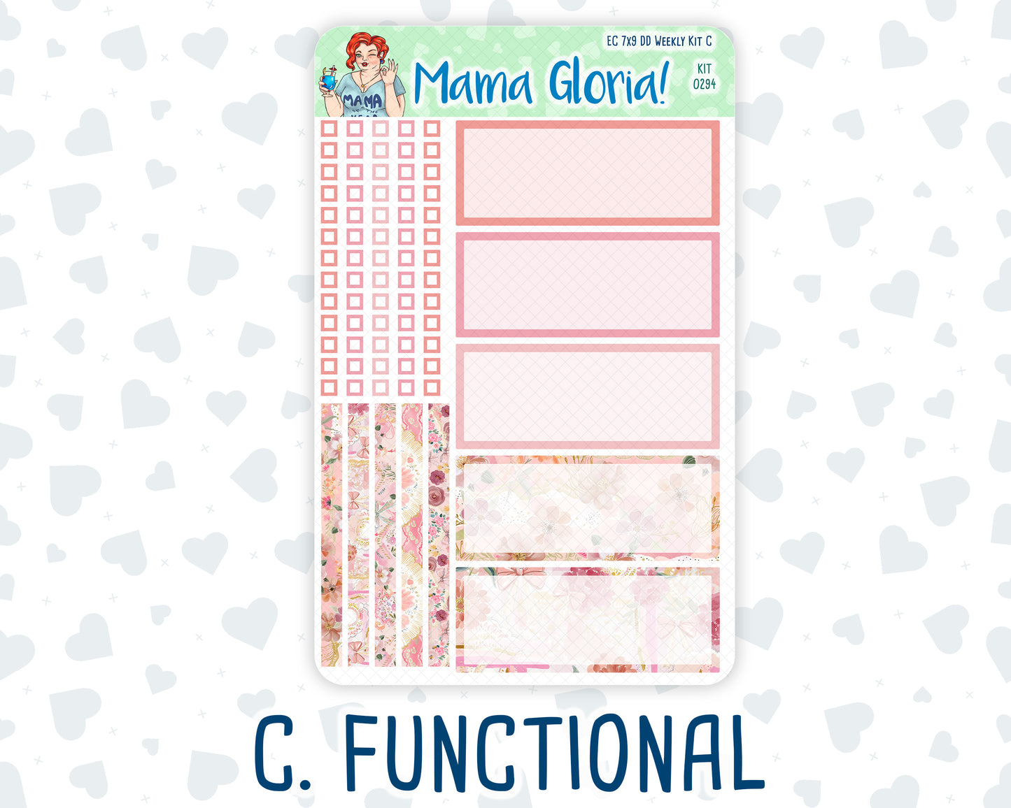 Kit 0294 - 7x9 - Daily Duo - Weekly Kit - September - Rosy Reveria