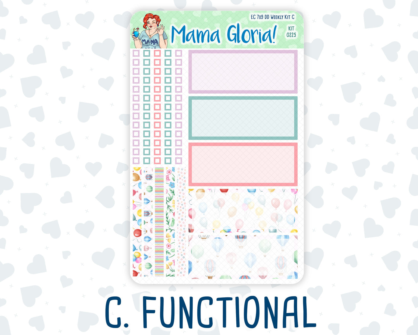Kit 0225 - 7x9 - Daily Duo - Weekly Kit - July - Carnival Joy