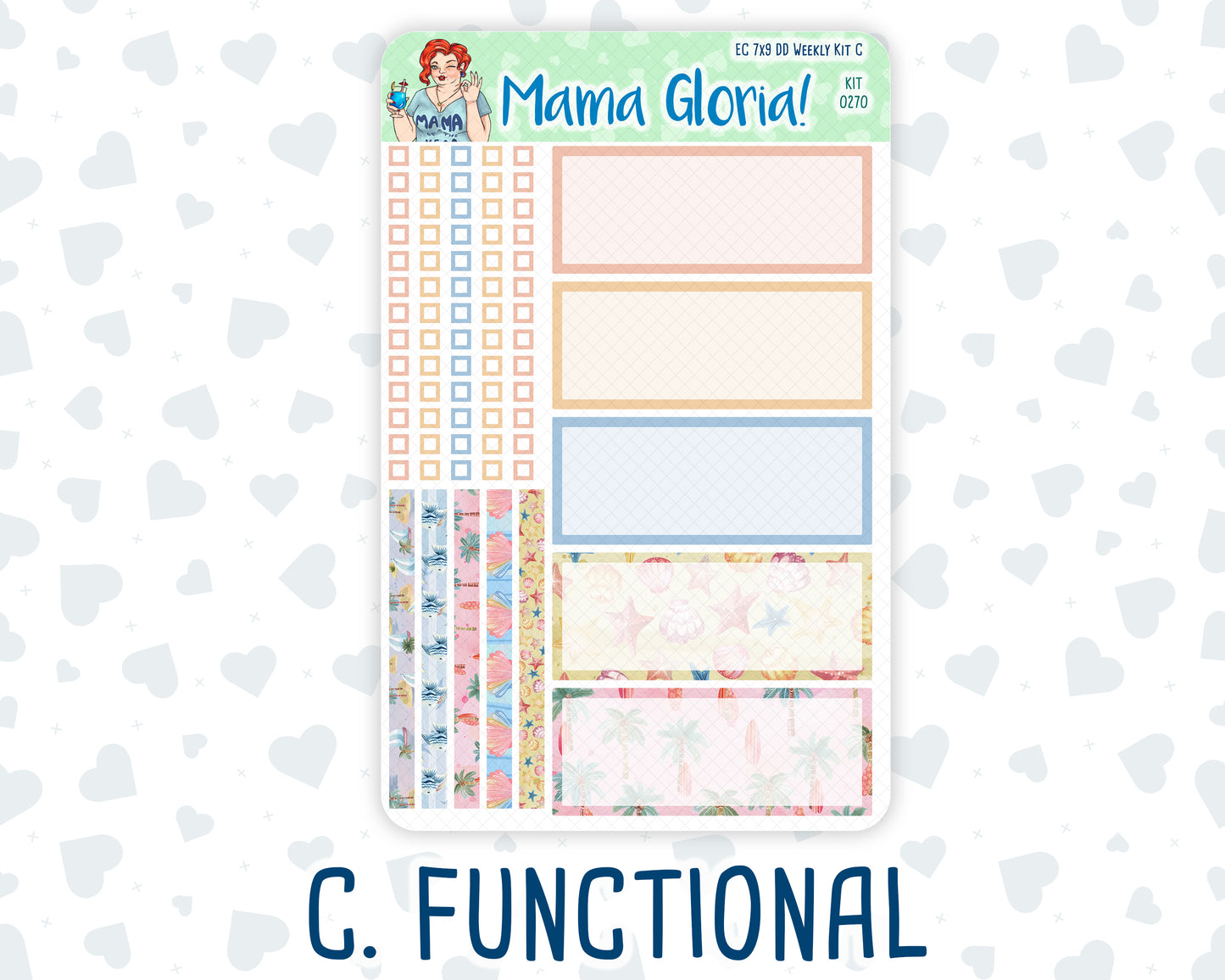 Kit 0270 - 7x9 - Daily Duo - Weekly Kit - June - Beachside Bliss