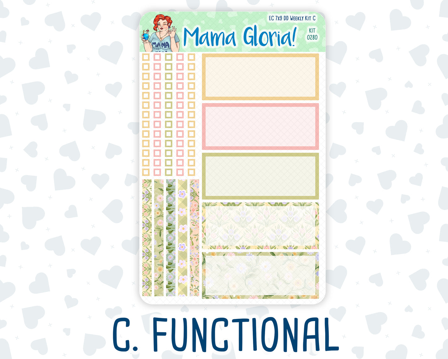 Kit 0280 - 7x9 - Daily Duo - Weekly Kit - Half Past Six In August