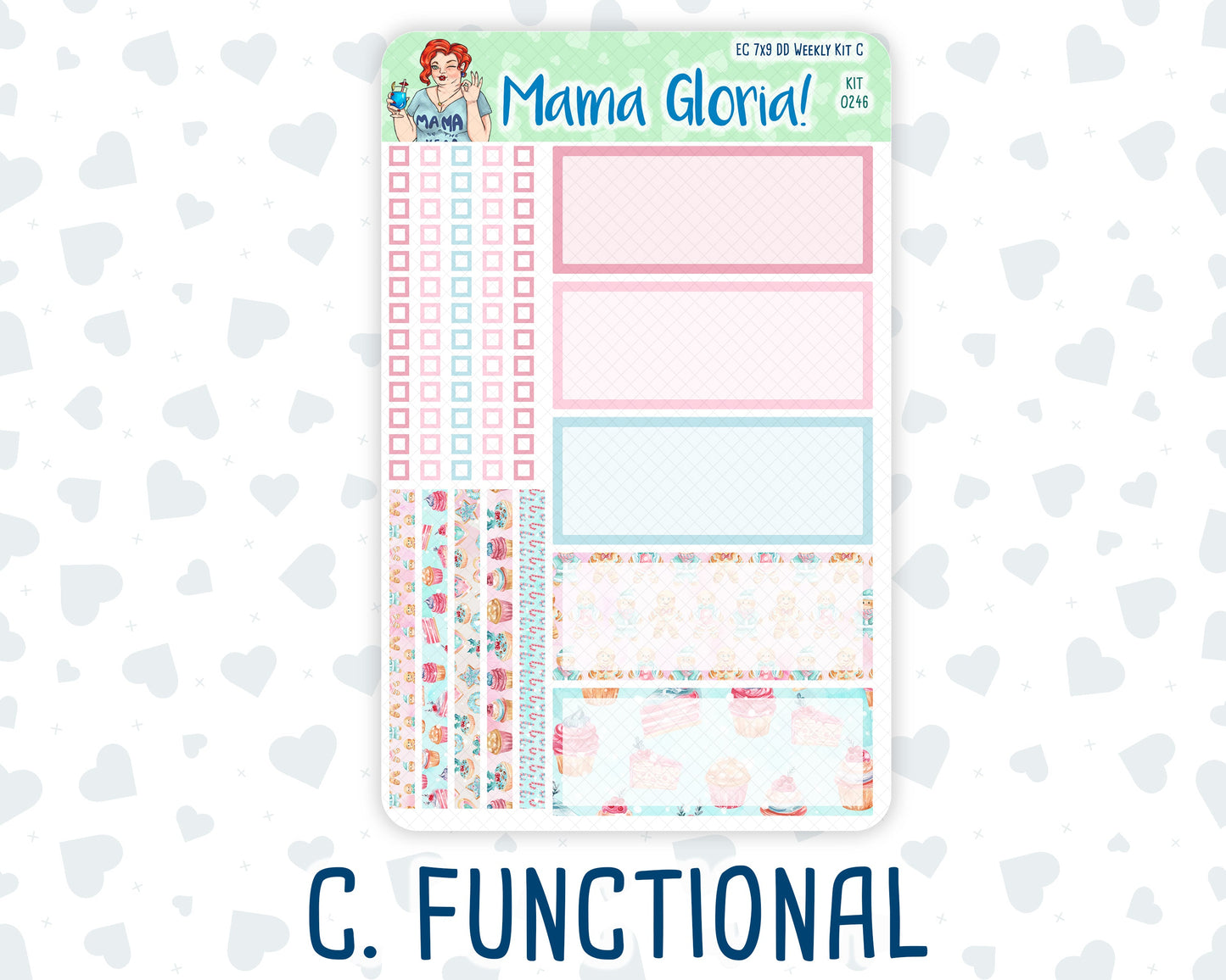 Kit 0246 - 7x9 - Daily Duo - Weekly Kit - December - Gingerbread Sweets