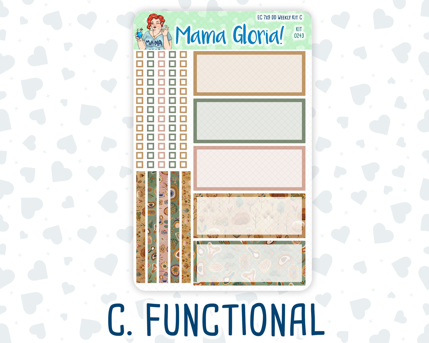Kit 0243 - 7x9 - Daily Duo - Weekly Kit - November - Boho Autumn