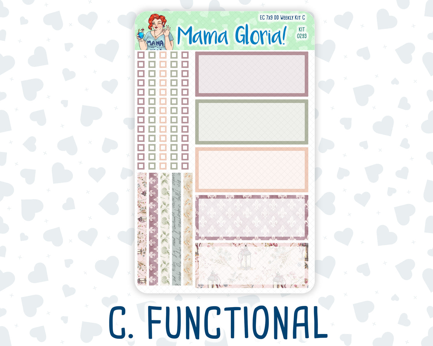 Kit 0293 - 7x9 - Daily Duo - Weekly Kit - September - Fleur de Provence