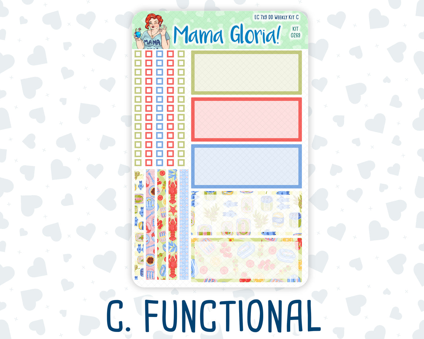 Kit 0269 - 7x9 - Daily Duo - Weekly Kit - June - Dolce Mare
