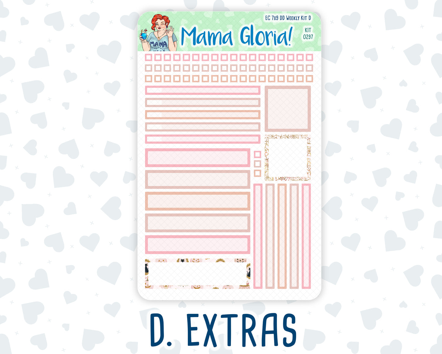 Kit 0297 - 7x9 - Daily Duo - Weekly Kit - October - Pink Spell