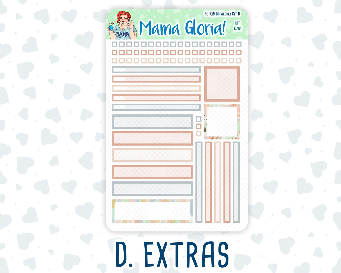 Kit 0261 - 7x9 - Daily Duo - Weekly Kit - April - Llama Spring