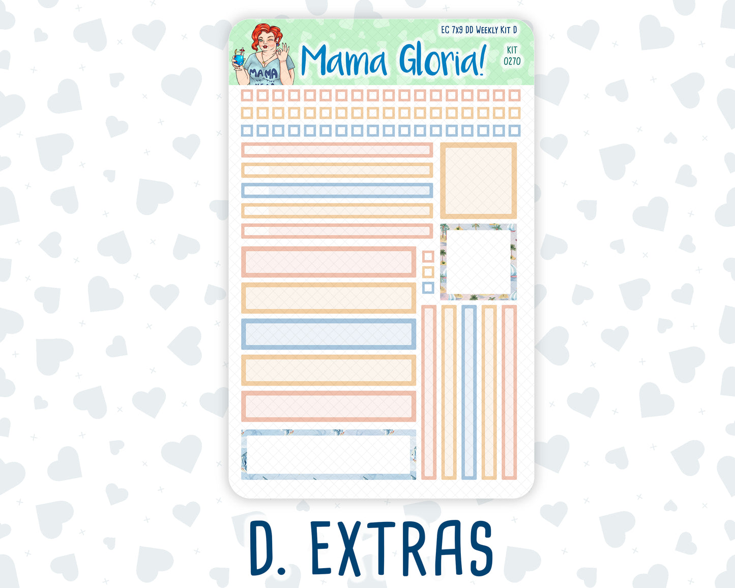 Kit 0270 - 7x9 - Daily Duo - Weekly Kit - June - Beachside Bliss
