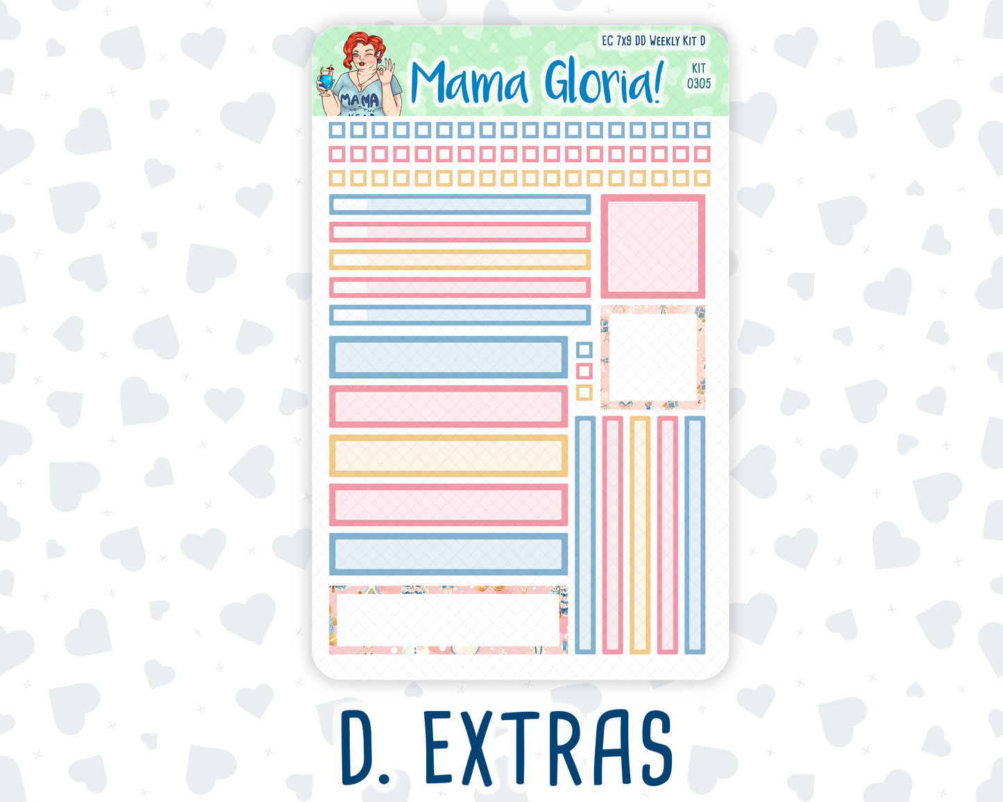 Kit 0305 - 7x9 - Daily Duo - Weekly Kit - December - Sugarplum Parade