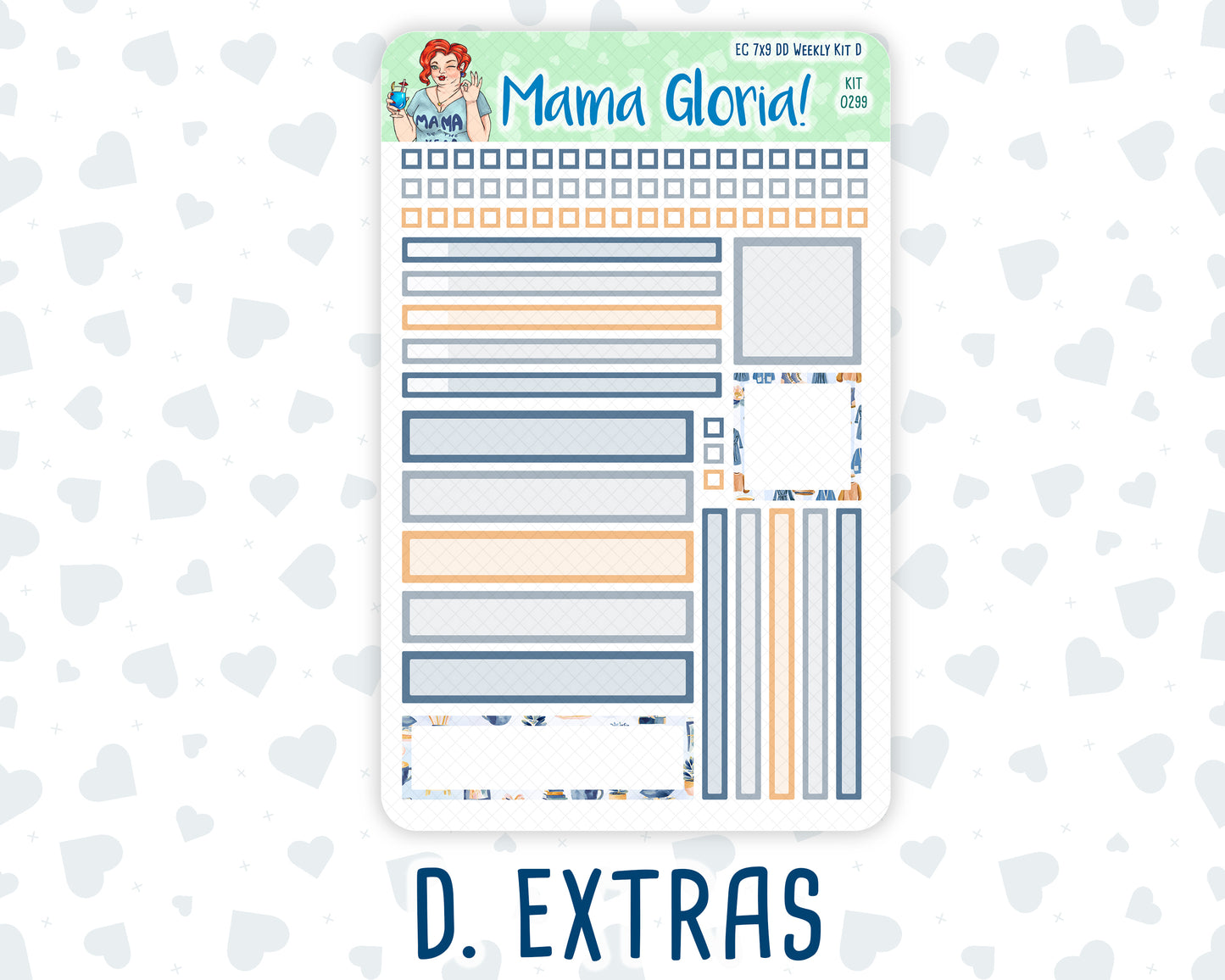 Kit 0299 - 7x9 - Daily Duo - Weekly Kit - October - Book Nook