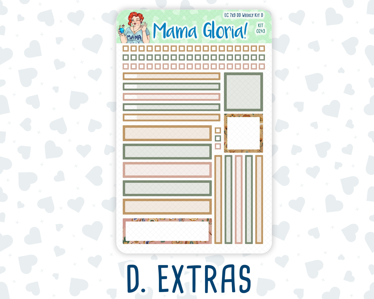 Kit 0243 - 7x9 - Daily Duo - Weekly Kit - November - Boho Autumn