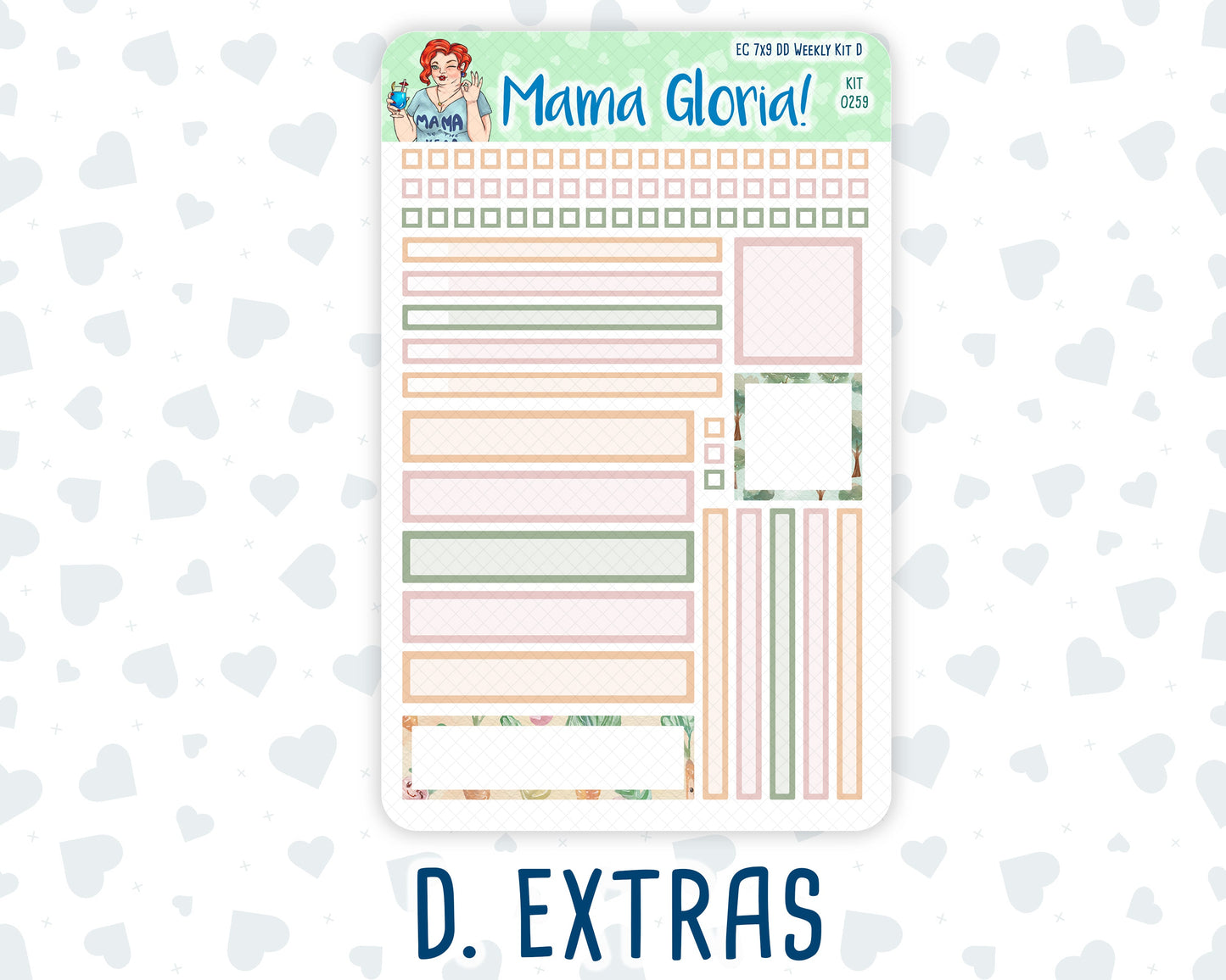 Kit 0259 - 7x9 - Daily Duo - Weekly Kit - March - Spring Garden Chores
