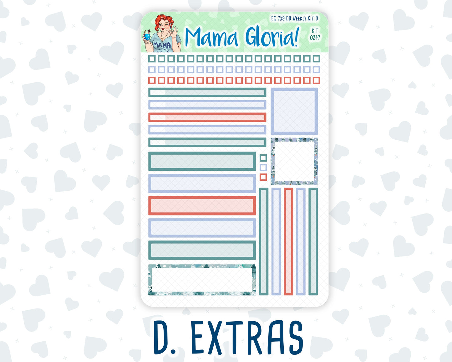 Kit 0247 - 7x9 - Daily Duo - Weekly Kit - December - Snow Day Adventures
