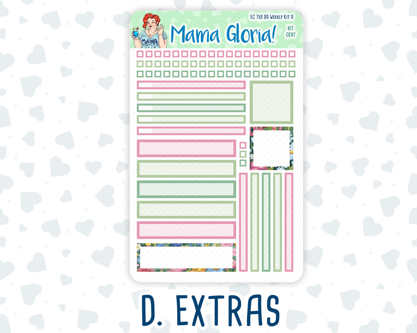 Kit 0267 - 7x9 - Daily Duo - Weekly Kit - May - Flowers For Mama