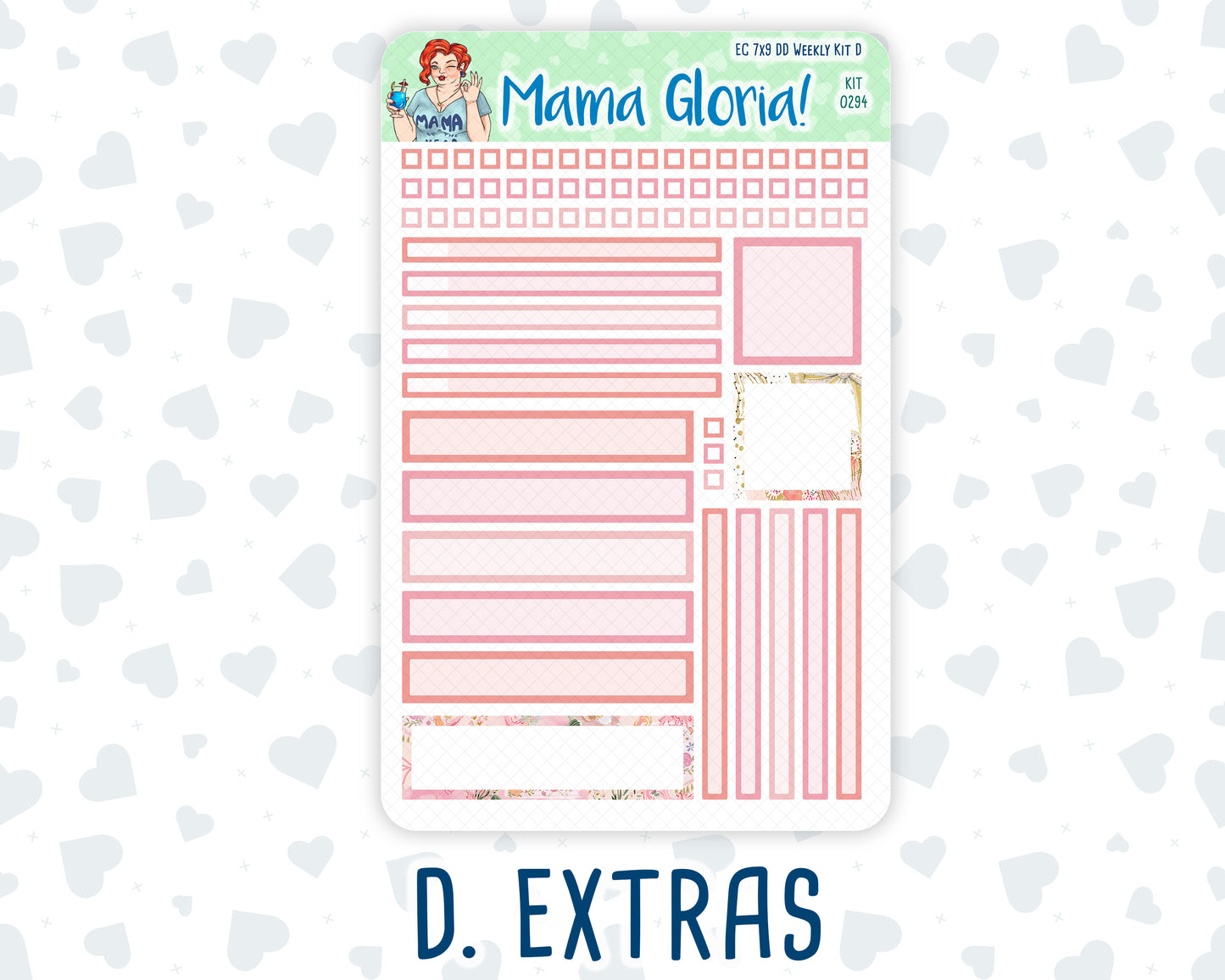 Kit 0294 - 7x9 - Daily Duo - Weekly Kit - September - Rosy Reveria