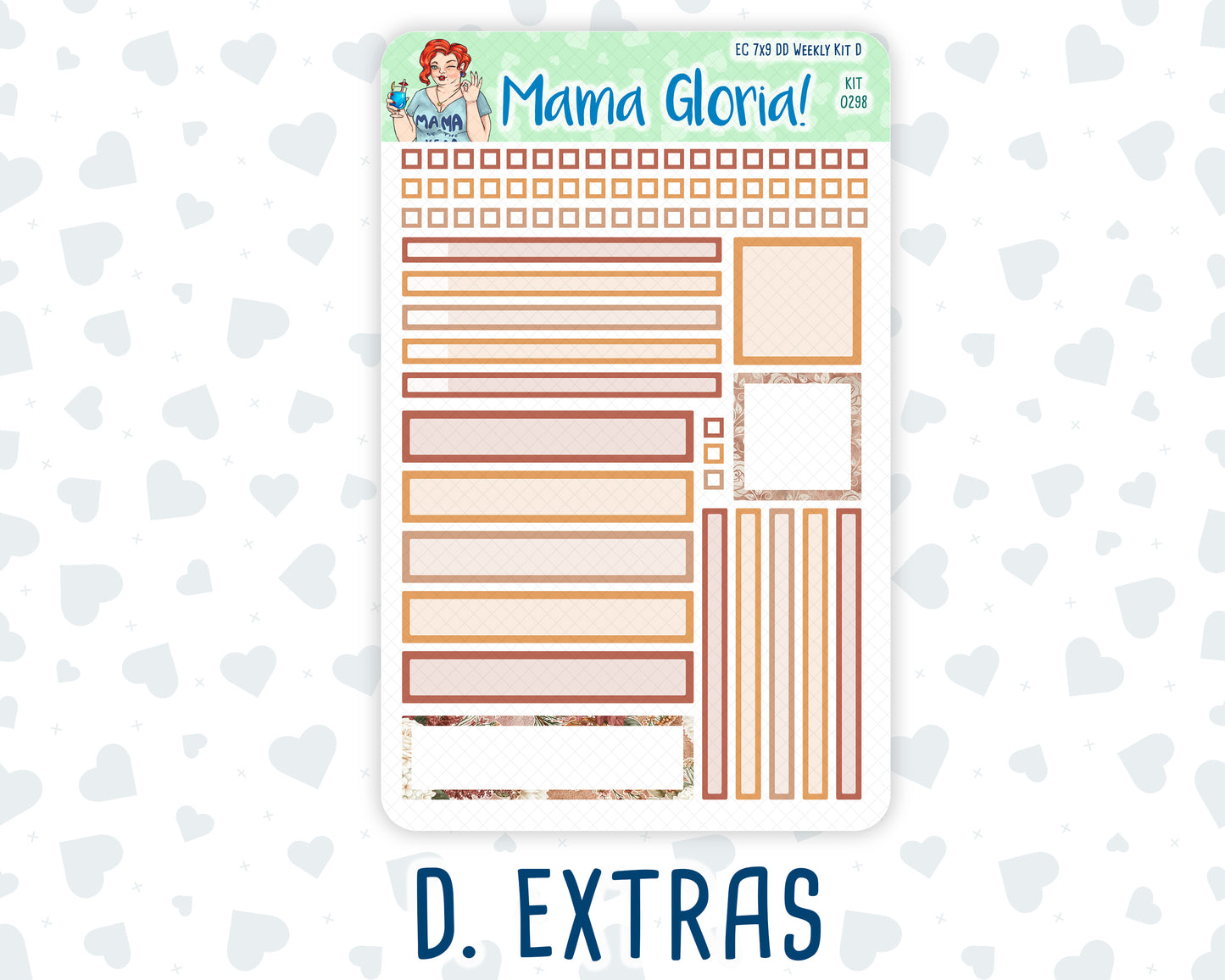 Kit 0298 - 7x9 - Daily Duo - Weekly Kit - October - Velvet Bloom