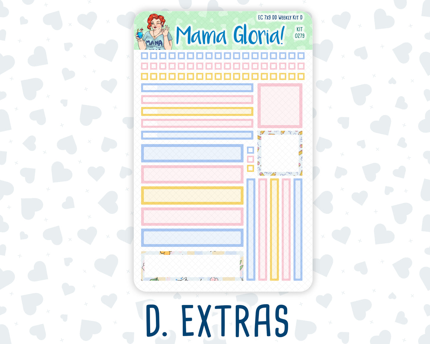 Kit 0279 - 7x9 - Daily Duo - Weekly Kit - August - Not Ready For School