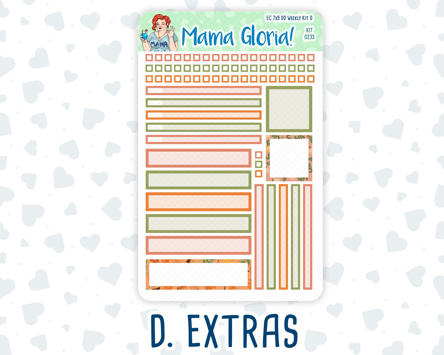Kit 0233 - 7x9 - Daily Duo - Weekly Kit - September - Cinnamon Days