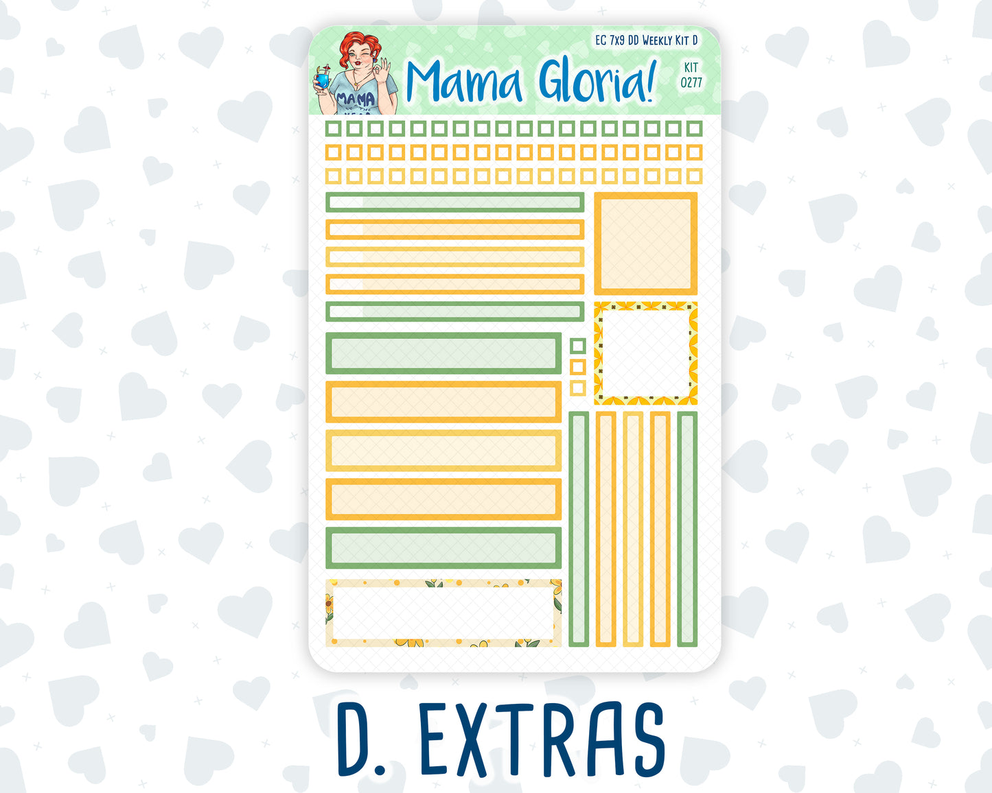 Kit 0277 - 7x9 - Daily Duo - Weekly Kit - August - Sunflower Drama Club