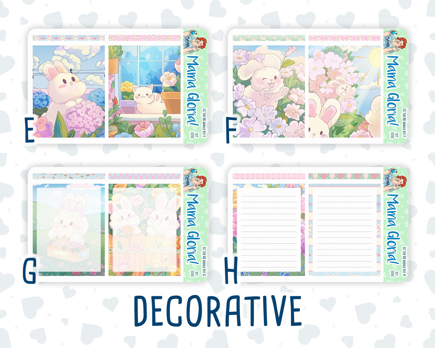 Kit 0262 - 7x9 - Daily Duo - Weekly Kit - April - Spring Puffs