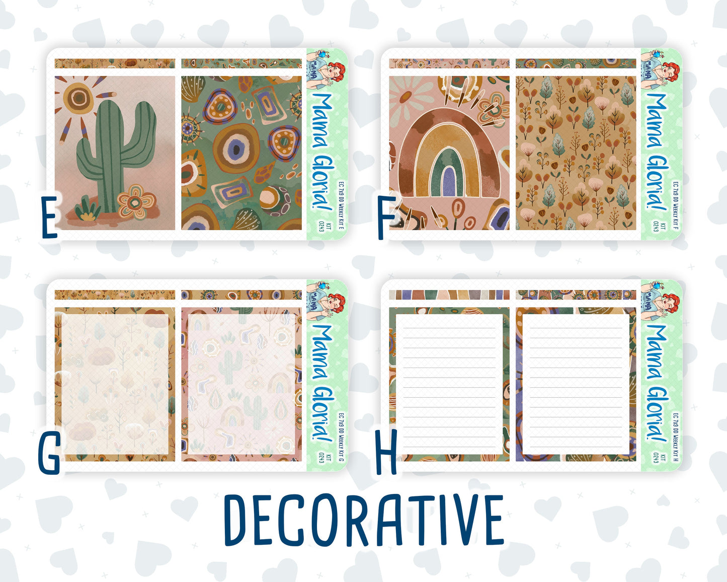 Kit 0243 - 7x9 - Daily Duo - Weekly Kit - November - Boho Autumn