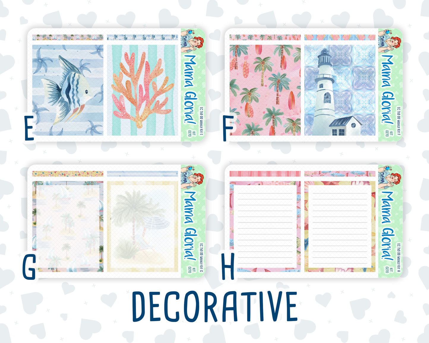 Kit 0270 - 7x9 - Daily Duo - Weekly Kit - June - Beachside Bliss