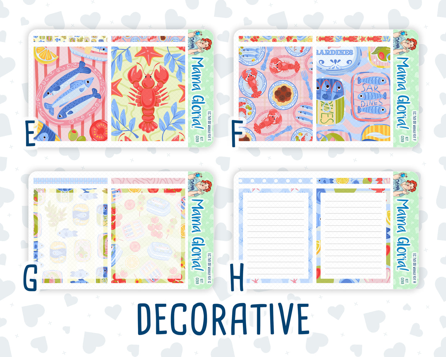 Kit 0269 - 7x9 - Daily Duo - Weekly Kit - June - Dolce Mare