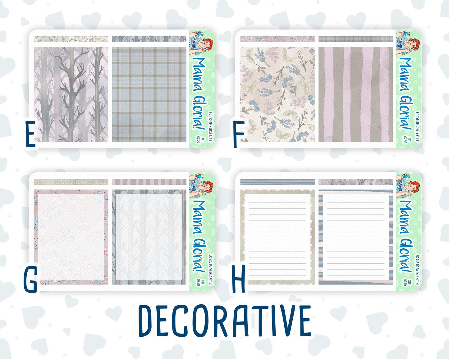 Kit 0250 - 7x9 - Daily Duo - Weekly Kit - Quiet January