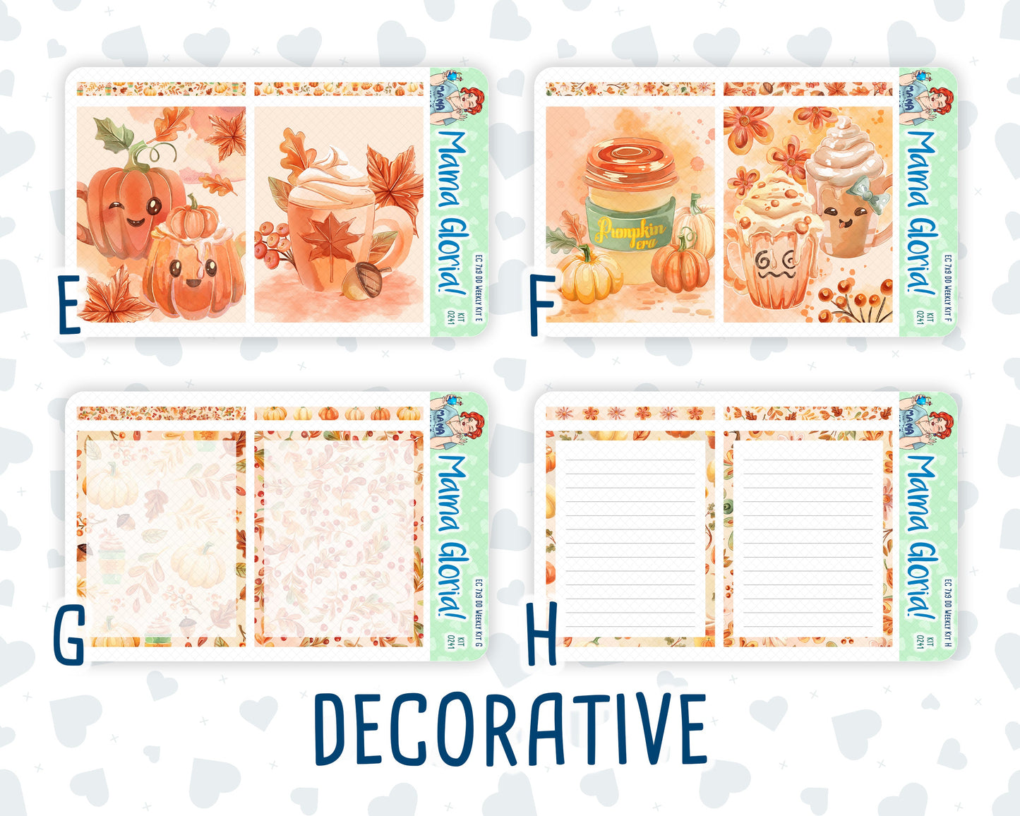 Kit 0241 - 7x9 - Daily Duo - Weekly Kit - November - Pumpkin Latte