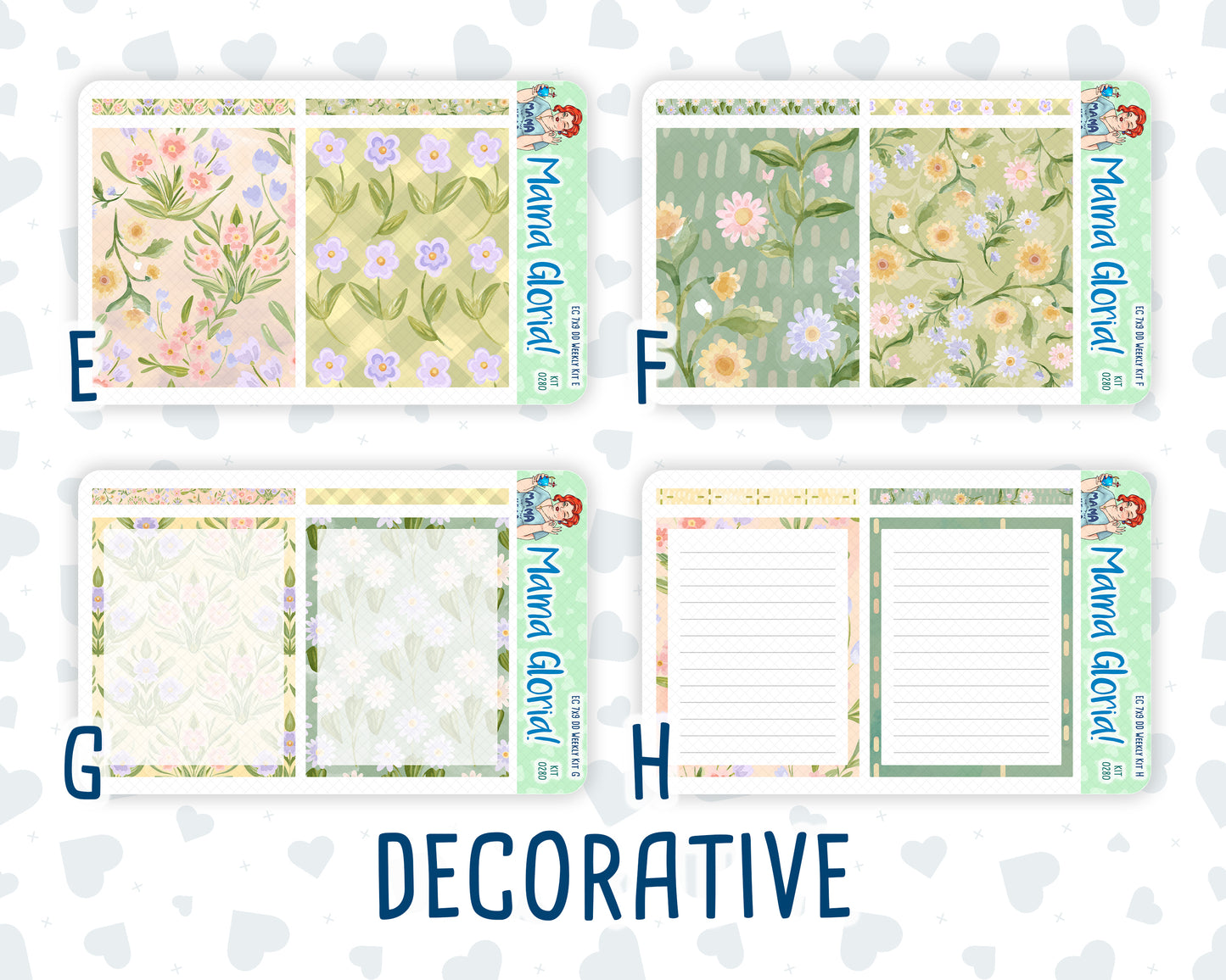 Kit 0280 - 7x9 - Daily Duo - Weekly Kit - Half Past Six In August