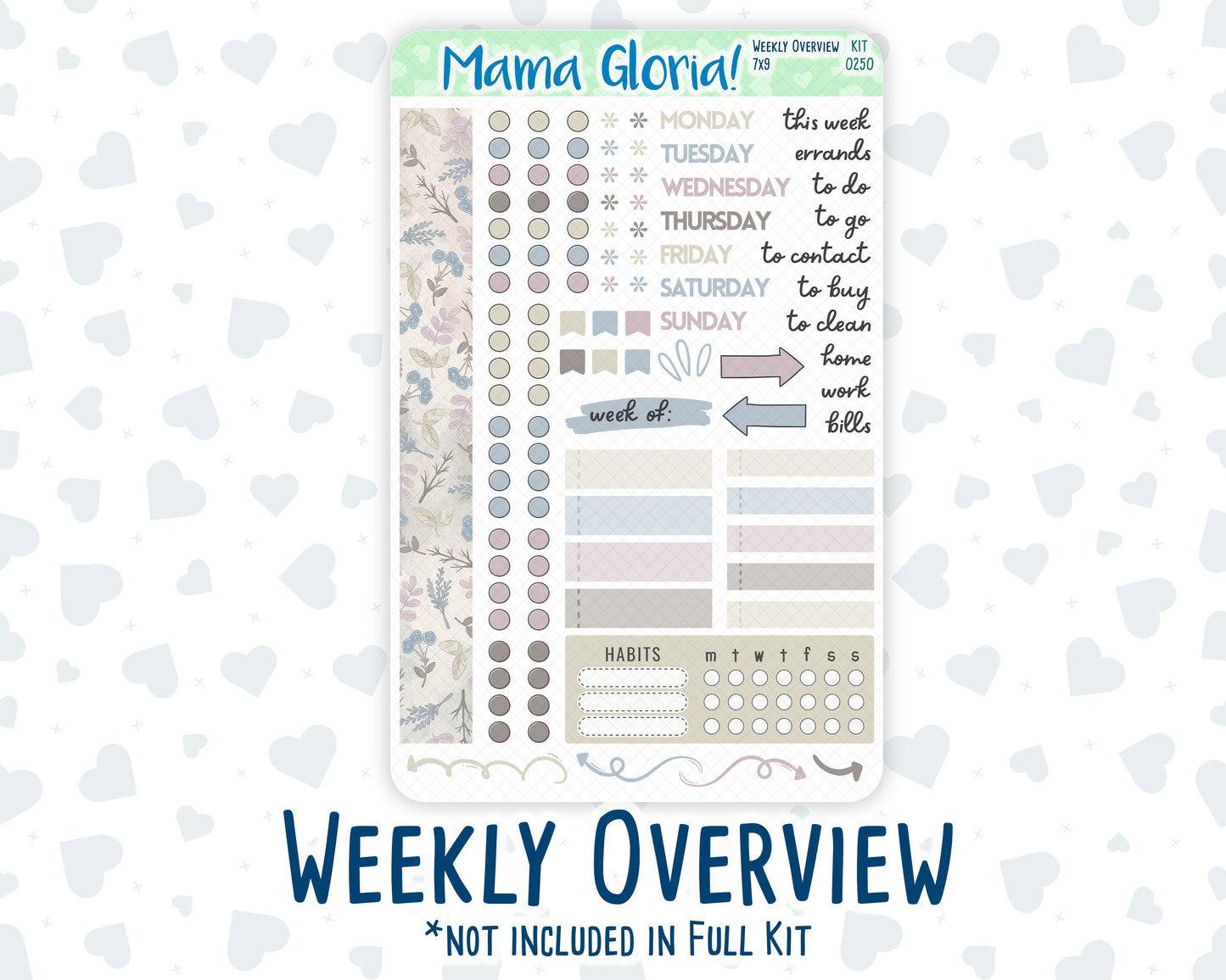 Kit 0250 - 7x9 - Daily Duo - Weekly Kit - Quiet January