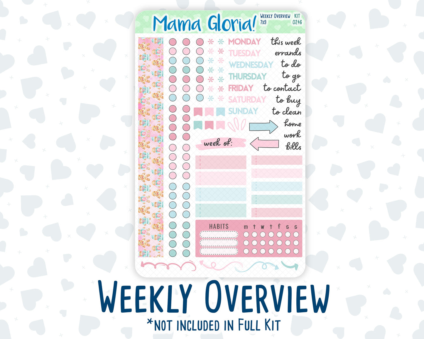 Kit 0246 - 7x9 - Daily Duo - Weekly Kit - December - Gingerbread Sweets