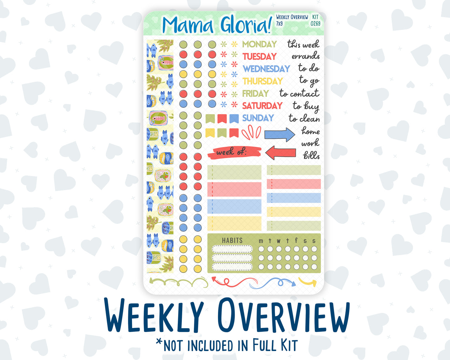 Kit 0269 - 7x9 - Daily Duo - Weekly Kit - June - Dolce Mare