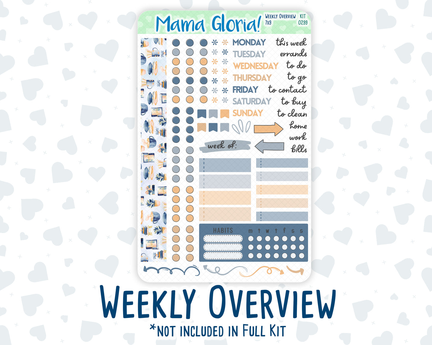 Kit 0299 - 7x9 - Daily Duo - Weekly Kit - October - Book Nook