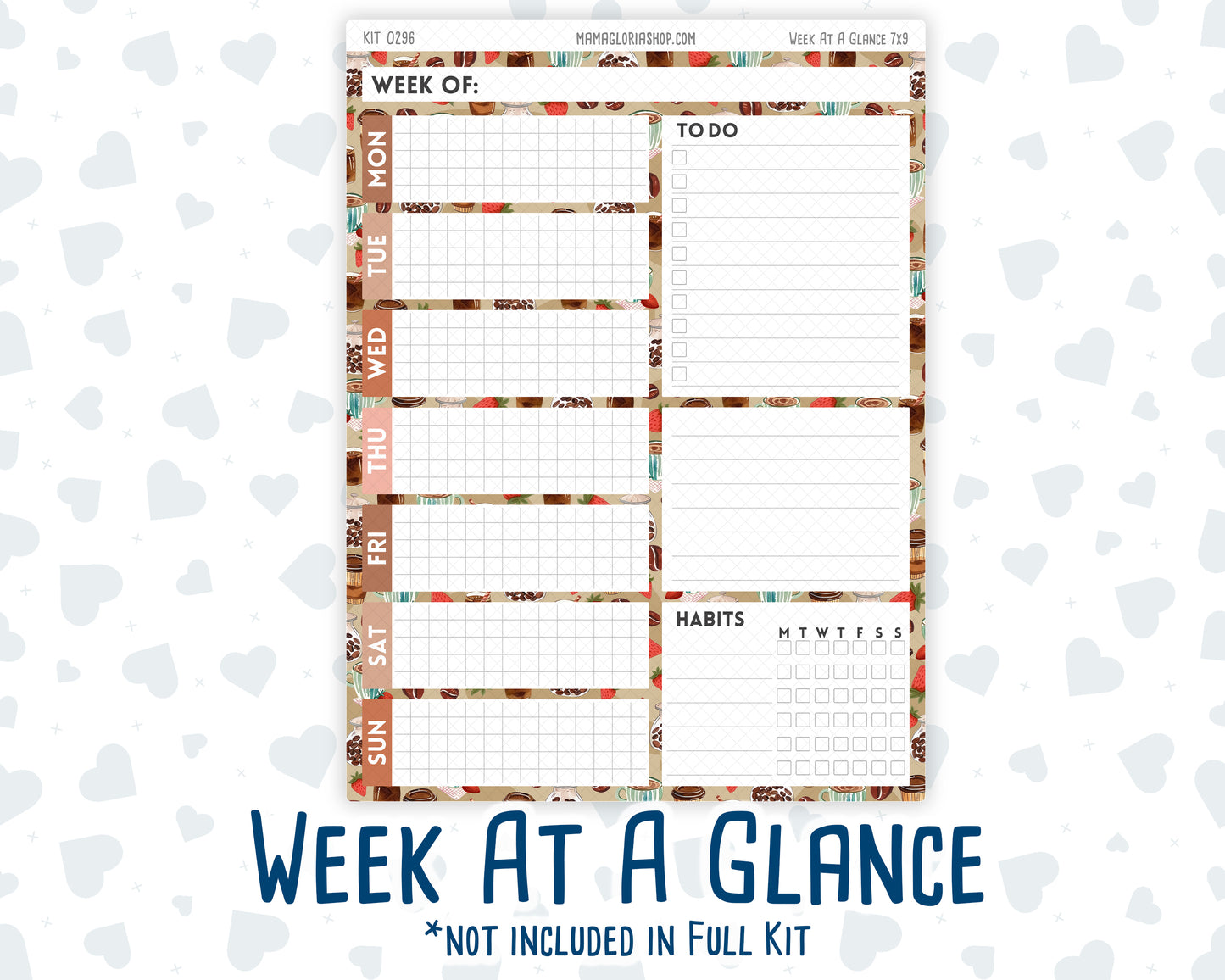 Kit 0296 - 7x9 - Daily Duo - Weekly Kit - September - Coffee Break